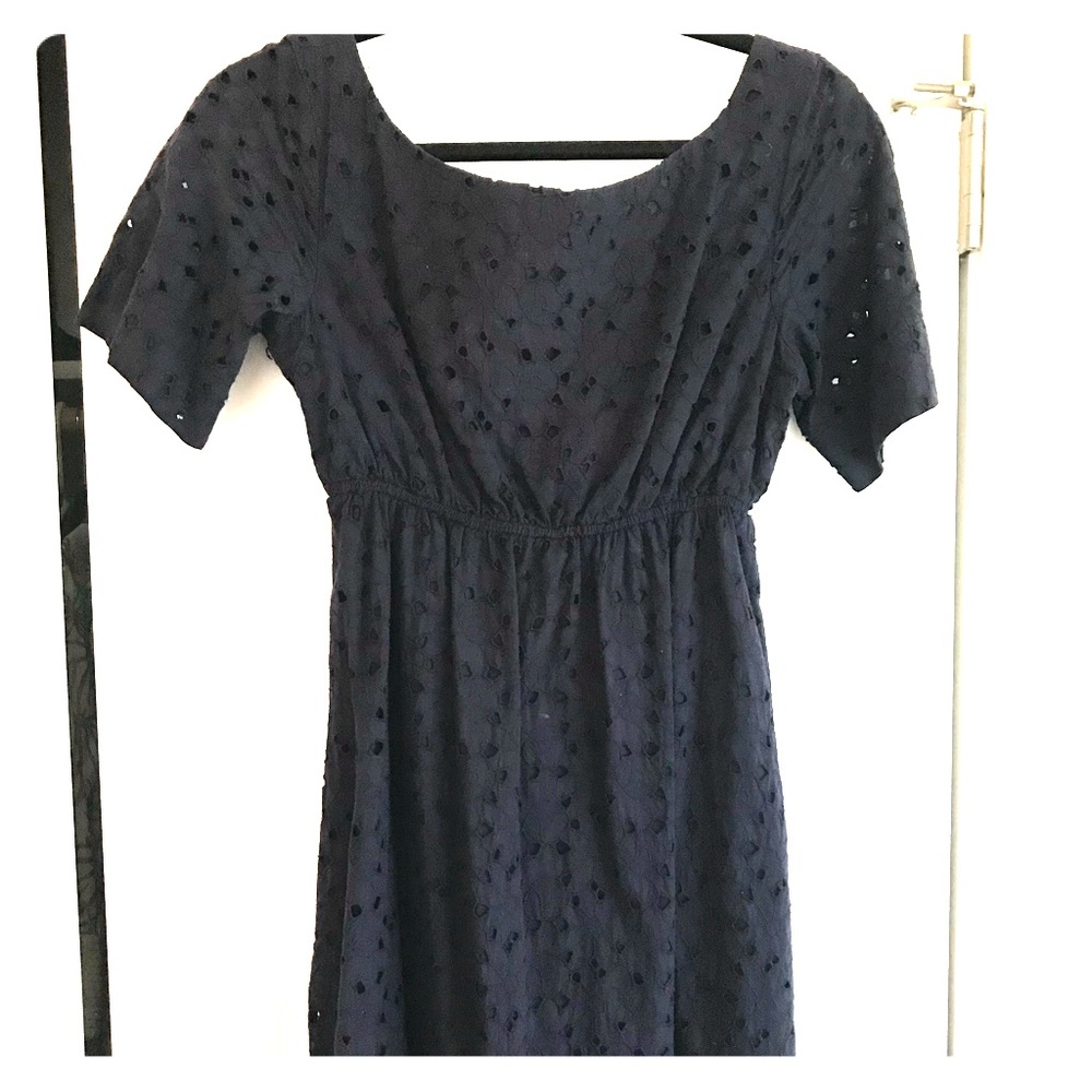Navy eyelet sundress